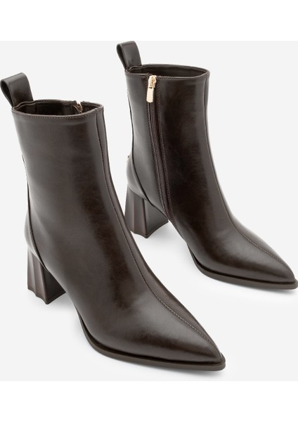 Kadın Sivri Burun Kalın Ökçe Topuklu Bot Esvon indirimleri