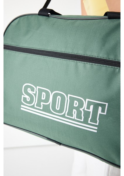 Powerspeed Kadın Yeşil Büyük Boy Önü Fermuarlı Baskılı Spor ve Seyahat Omuz Çantası fırsatları