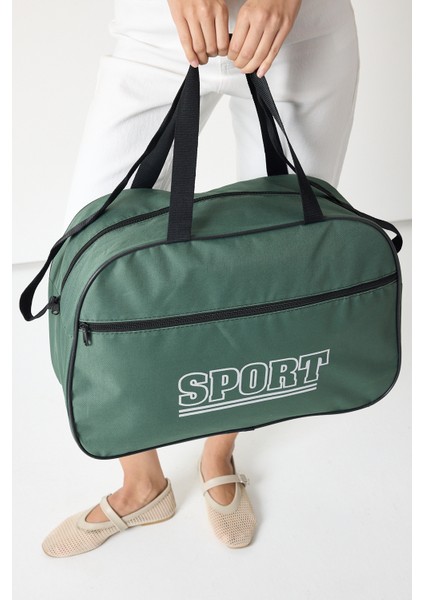 Powerspeed Kadın Yeşil Büyük Boy Önü Fermuarlı Baskılı Spor ve Seyahat Omuz Çantası indirimleri