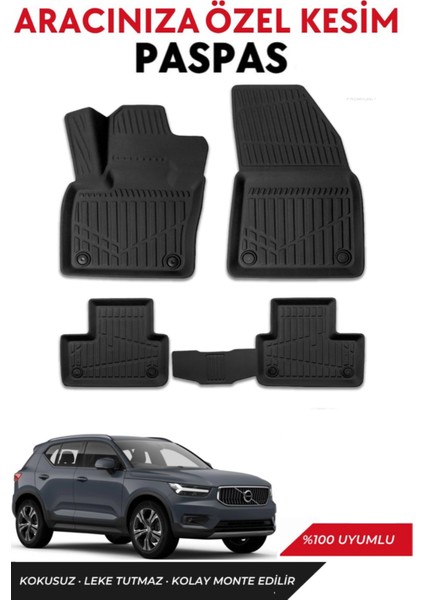 Volvo EX40 2025 Model Araca Özel Havuzlu Paspas Takım