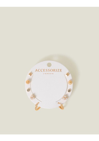 Kalp Taşlı Küpe Seti x 10 fırsatları