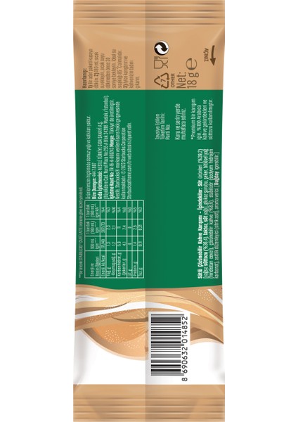 Caffe Latte Premium Kahve Karışımı 18G modelleri