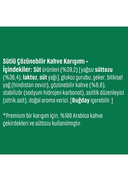 Caffe Latte Premium Kahve Karışımı 18G fırsatları