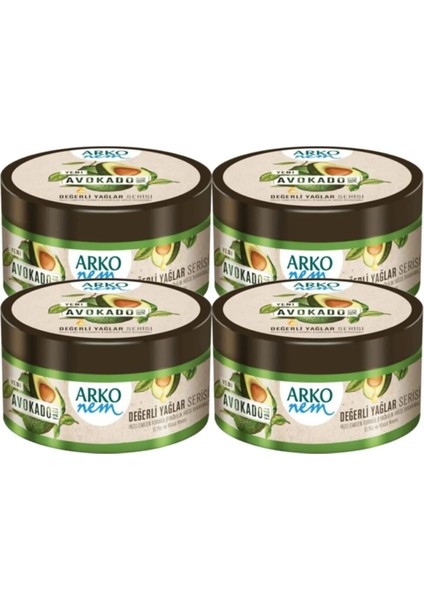 Nem, Avokado, Nemlendirici El ve Vücut Bakım Kremi - 250 ml x 4 Adet