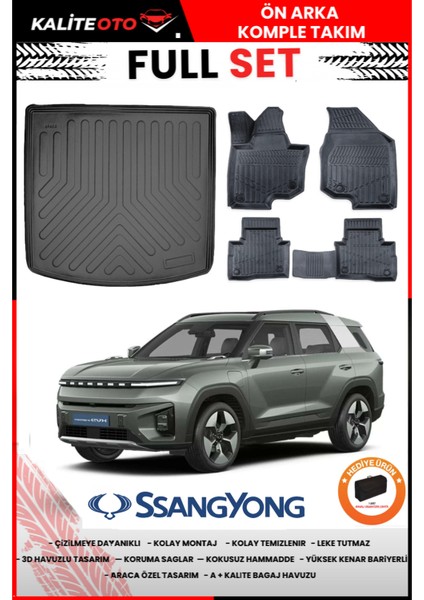Ssangyong Torres Evx 2025 Model Bagaj Havuzu+Paspas Takımı Full Set+Hediyeli