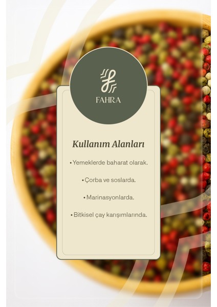4 Renkli Karabiber Tane 250G – fırsatları