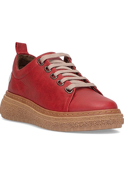 D25YA-120 Kadın Hakiki Deri Casual Ayakkabı Kırmızı fiyatları