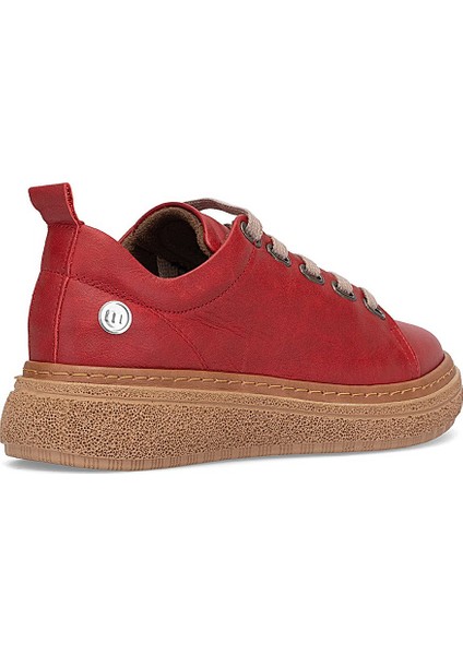 D25YA-120 Kadın Hakiki Deri Casual Ayakkabı Kırmızı fırsatları