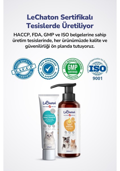 Kedi Tüy Yumağı Önleyici Malt ve Omega 3 ve 6 Takviyesi Balık Yağı Cilt Sağlığı Seti fırsatları