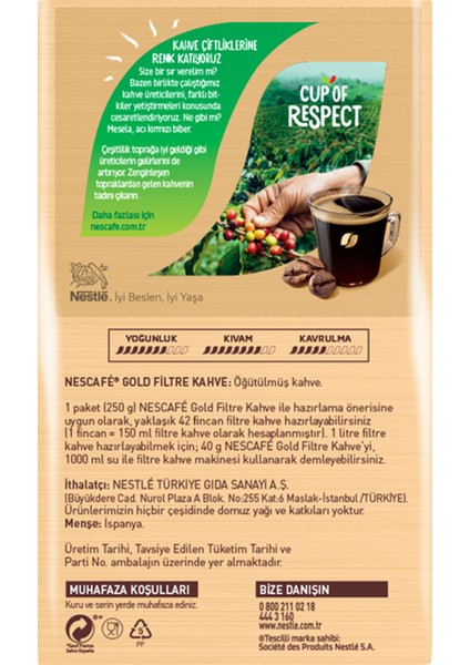 Gold Filtre Kahve 250 gr fırsatları