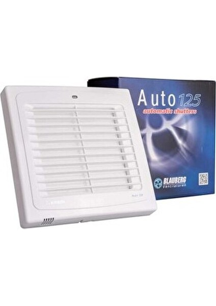 Auto 125 T Zaman Ayarlı Plastik Banyo Fanı 125 mm 185 m3/h Emiş Gücü ile Etkili Havalandırma