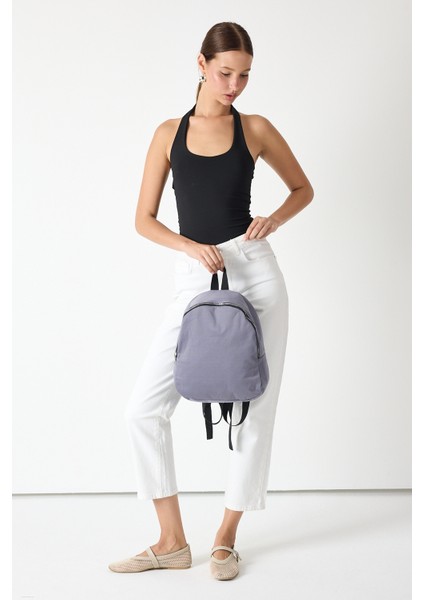 Powerspeed Kadın Füme Minimal Tasarım Kumaş Sırt Çantası modelleri