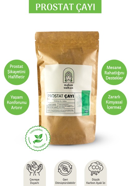 | Prostat Çayı, Mesane Rahatlığını Destekleyen %100 Bitkisel Içerikli Çay (230 Gr)