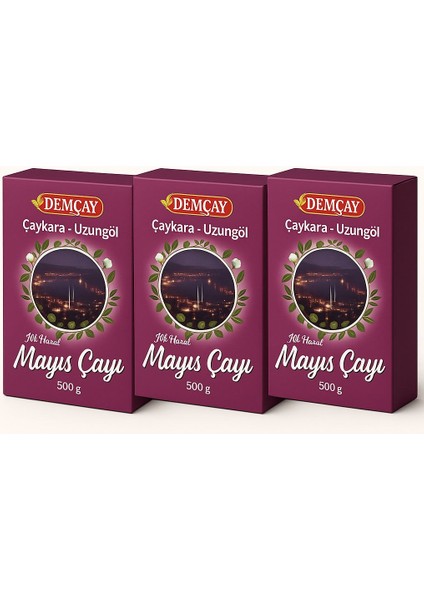 Çaykara Mayıs Çayı 3X500G – Taze Ilk Sürgün Siyah Çay 1,5 kg