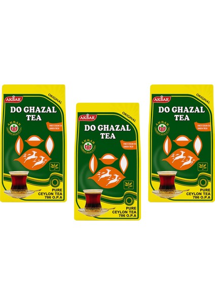 400 gr x 3 Adet | Akbar Premium Seylan Çayı | %100 Pure Ceylon Siyah Çay