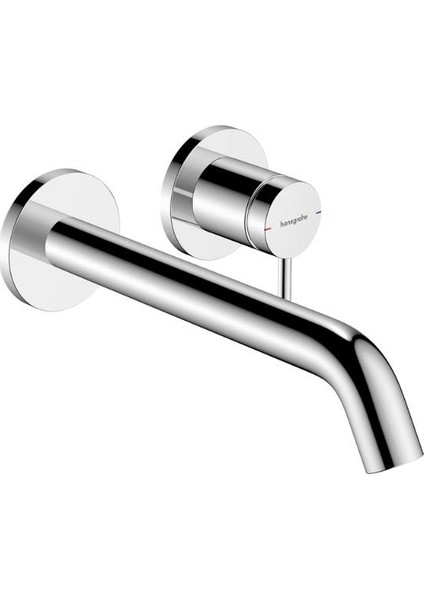 Tecturis S Tek Kollu Lavabo Bataryası, Gömme Montajlı, Duvara Monte Ecosmart+, 22,5 cm Musluklu - 73351000