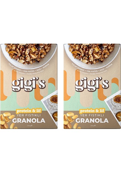 Yer Fıstıklı Granola 2'li Paket 2X250 Gram
