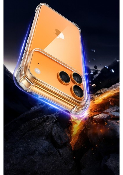 Iphone 17 Pro Uyumlu Antişoklu Kamera Yükseltili Şeffaf Yumuşak Kılıf indirimleri