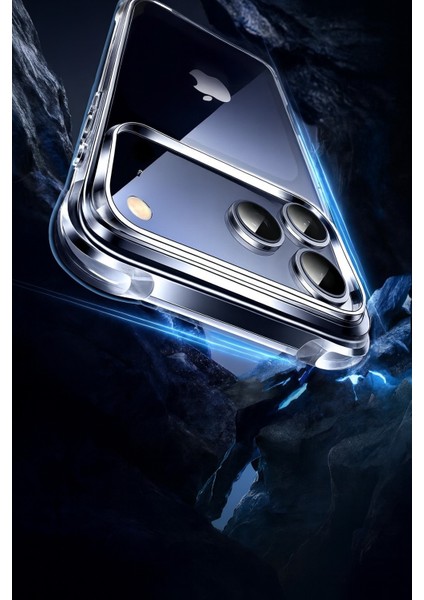 Iphone 17 Pro Uyumlu Antişoklu Kamera Yükseltili Şeffaf Yumuşak Kılıf