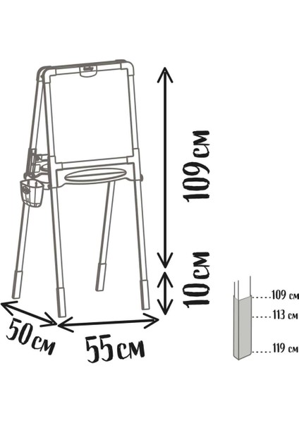 Smoby Çift Taraflı Manyetik Ahşap Yazı Tahtası 7600410401 fırsatları