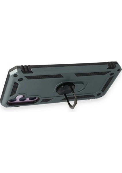 Samsung Galaxy A24 4g Kılıf Sofya Yüzüklü Silikon Kapak - Yeşil fiyatları