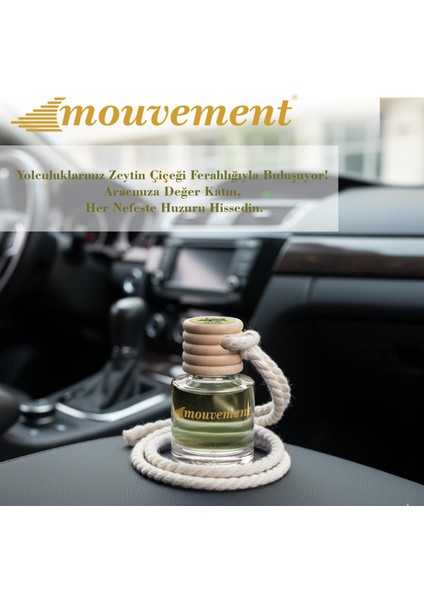 Zeytin Çiçeği 8 ml Oto Kokusu – Yumuşak ve Zarif Bir Doğallık