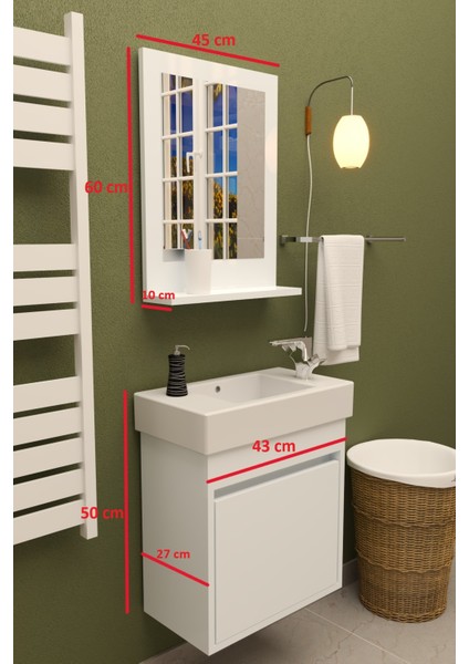 Lavanta Çamaşır ve Kurutma Makinesi Dolabı Çamaşır Sepeti Çekmeceli Banyo Dolabı Beyaz indirimleri