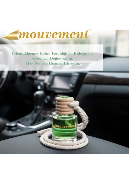 Defne Yaprağı 8 ml Oto Kokusu – Doğal ve Ferahlatıcı Bir Hava