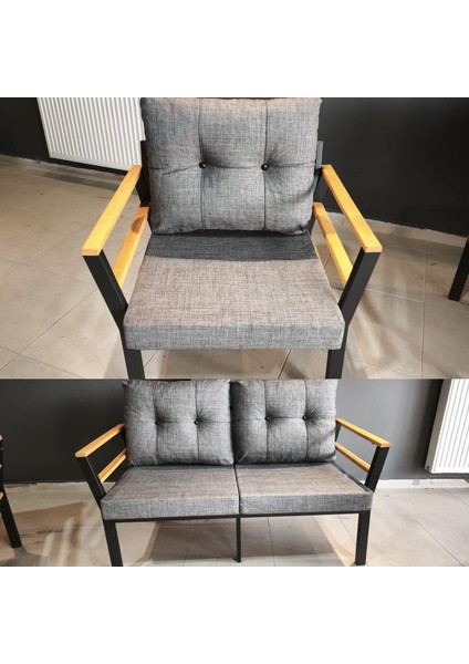 Serdem-(Kuqu)-2+1+1+Masa Bahçe Balkon Takımı Mobilya Grubu (Gri) modelleri