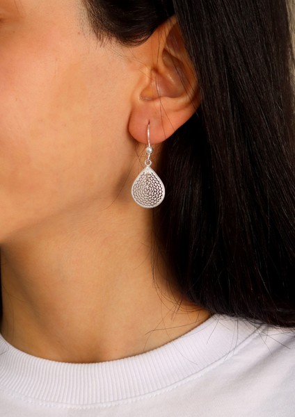 Sallantılı Damla Model 925 Ayar Gümüş Telkari Kadın Küpe 201024736 fiyatları