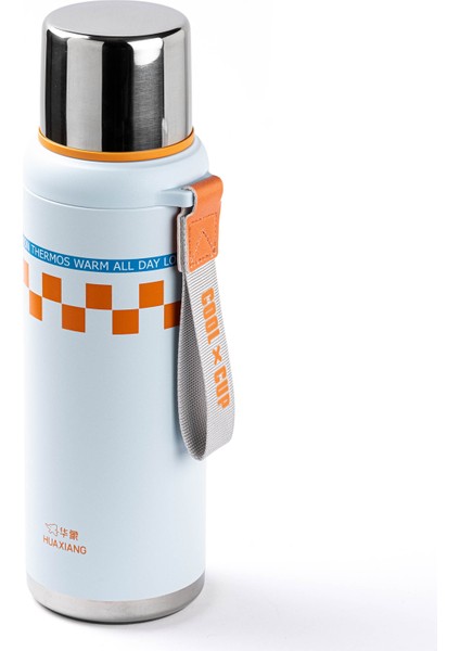 Okadı Color Rım Mavi Paslanmaz Çelik Termos 900ML