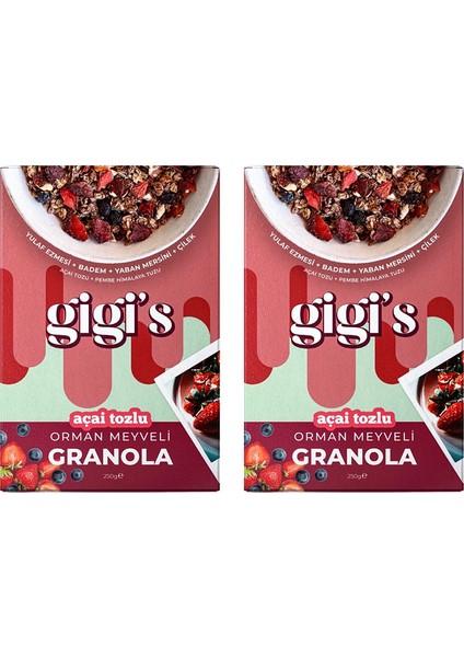 Orman Meyveli Granola - Açai Tozlu 2'li Paket 2X250 gr