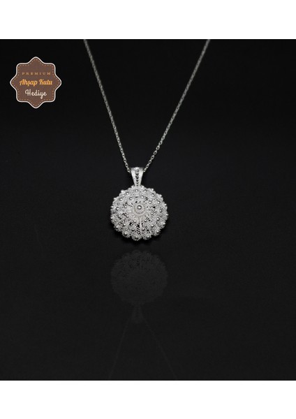 3 Sıra Bereket Model 925 Ayar Saf Gümüş Telkari Kadın Kolye 201024643