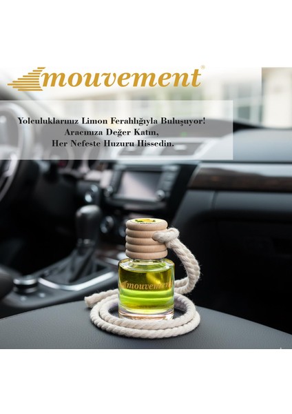 Limon Ferahlığı 8 ml Oto Kokusu – Aracınızda Enerji Dolu Bir Tazelik
