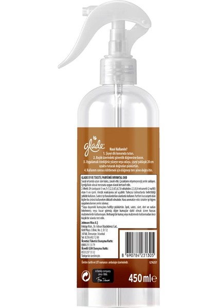 Ev & Tekstil Parfümü Oryantal Oud 450 ml fiyatları