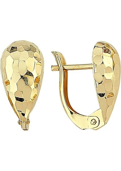 - Küpe - 14 Ayar Altın - Gramı : 1.27