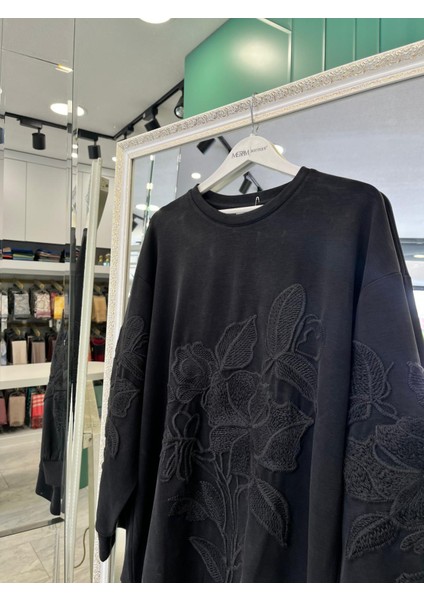 Adn Işlemeli Sweat Örme Cupra - Siyah - 2 fırsatları