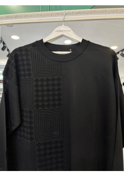 Adn Ince Triko Tunik Simli - Siyah - 1 fırsatları