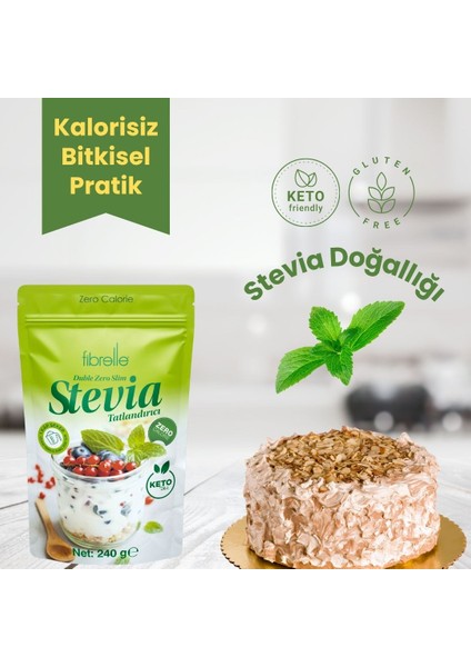 Double Zero Slim Tatlandırıcı 400G 2 Pk Keto /Ketojenik / Vegan diyete uygundur. fırsatları