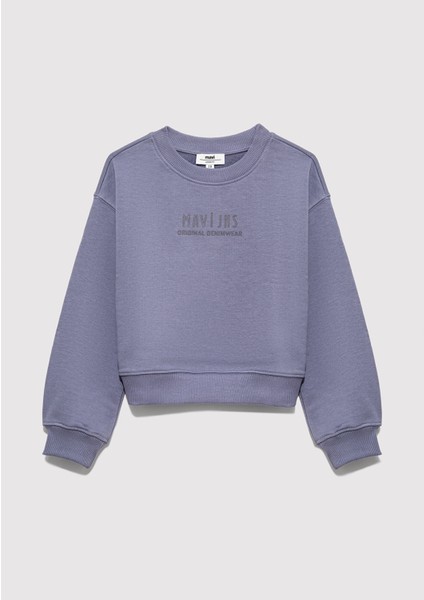 Mavi Jns Baskılı Mor Sweatshirt 7S10146-88095