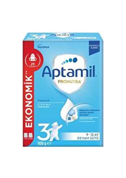 Pronutra Toz Devam Sütü 900 g 9-12 Ay Bebekler İçin Prebiyotik Destekli fiyatları