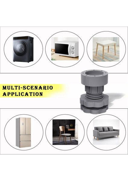 Çamaşır Makinesi Desteği Için Titreşim Önleyici Pedler, Ayarlanabilir Kurutma Makinesi Şok ve Gürültü Önleyici Pedler, Çamaşır Makinesi Ayak Pedi 8 Adet (Yurt Dışından) fırsatları