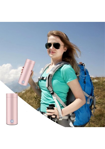 400ML Küçük Taşınabilir Seyahat Su Isıtıcısı 304 Paslanmaz Çelik Gıda Sınıfı Hızlı Kaynama ve Otomatik Kapanma Isıtmalı Kupa Ab Fişi A (Yurt Dışından) fiyatları