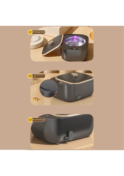 Protezler Için Ultrasonik Temizleyici, Tüm Dişler Için Profesyonel Ultrasonik Temizleyici Makinesi, Retansiyon Aparatı, Hizalayıcı Siyah Abd Fişi (Yurt Dışından) indirimleri