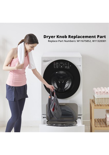 Whirlpool Maytag Için W11675852 Kurutma Makinesi Kontrol Düğmesi Değişimi, W11328381'IN Yerini Alır (Yurt Dışından) indirimleri