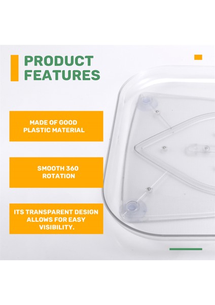 Buzdolabı Için 360° Dönebilen Döner Tepsiler, Dikdörtgen Buzdolabı Düzenleyici, Dolap Tepsisi, Buzdolabı Düzenleyiciler ve Saklama (Yurt Dışından) indirimleri