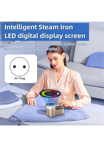 Giysiler Için Buharlı Ütü, 6 Modlu Giysi Buharlı Ütü, Taşınabilir Kompakt Giysi Buharlı Ütü Makinesi, Ev Seyahati Için, Ab Fişi (Yurt Dışından) fırsatları