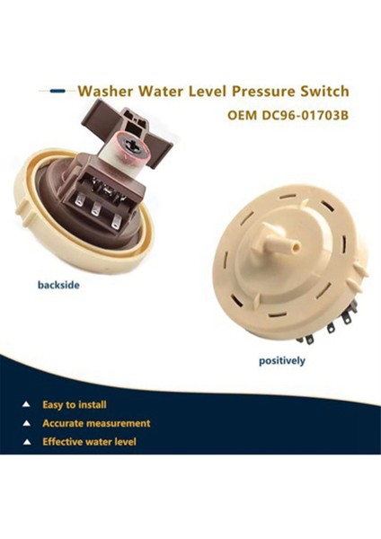 Samsung WF461ABW, WF501ANW, WF511ABR, WF511ABW Için DC96-01703B Çamaşır Makinesi Su Seviyesi Basınç Sensörü Anahtarı (Yurt Dışından) fırsatları