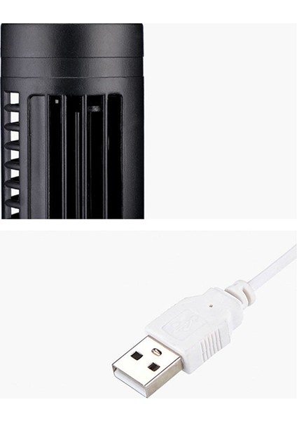 Yeni USB Kule Fanı Kanatsız Fan Kule Elektrikli Fan Mini Dikey Klima, Kanatsız Ayaklı Fan Siyah (Yurt Dışından) modelleri