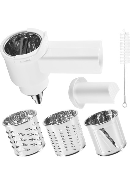 Kitchenaid Stand Mikseri Için Peynir Dilimleyici Parçalayıcı Ataşmanı, 3 Bıçaklı Kitchenaid Parçalayıcı Aksesuarlarını Değiştirin (Yurt Dışından) modelleri